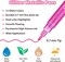 Ohuhu Glitter Markers Pen 12 Glitter Colors Metallic Marker Fine Point Tip Water-based Ink for Kids Adults DIY Crafts Greeting Birthday Cards Making Poster Album Scrapbooking Mugs Wood